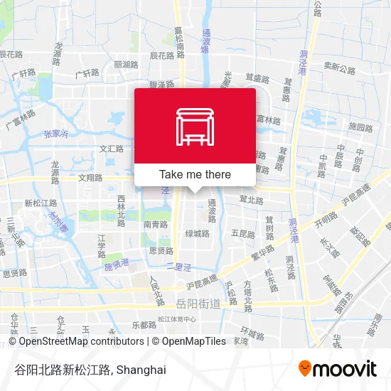 谷阳北路新松江路 map