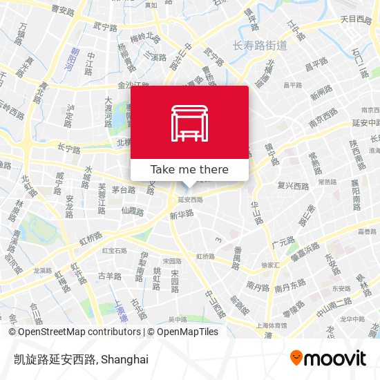 凯旋路延安西路 map