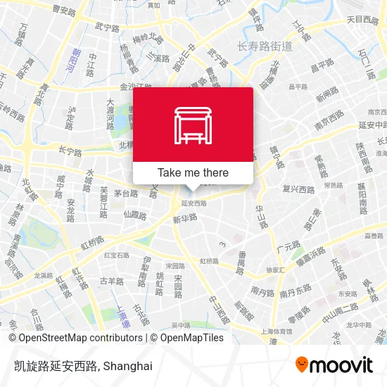 凯旋路延安西路 map