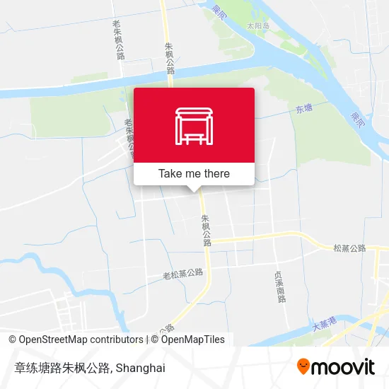 章练塘路朱枫公路 map