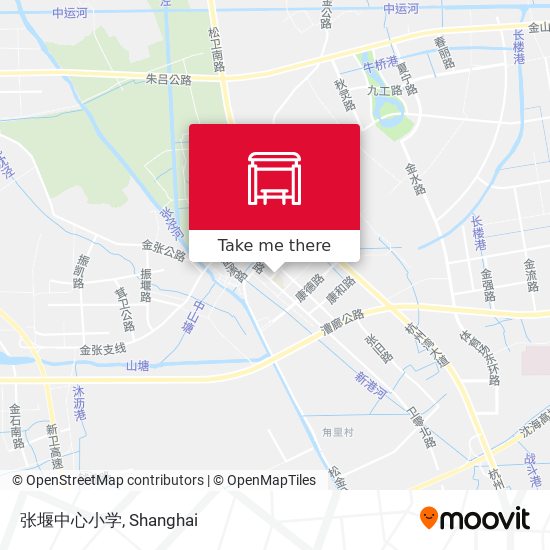 张堰中心小学 map