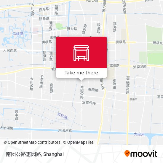 南团公路惠园路 map