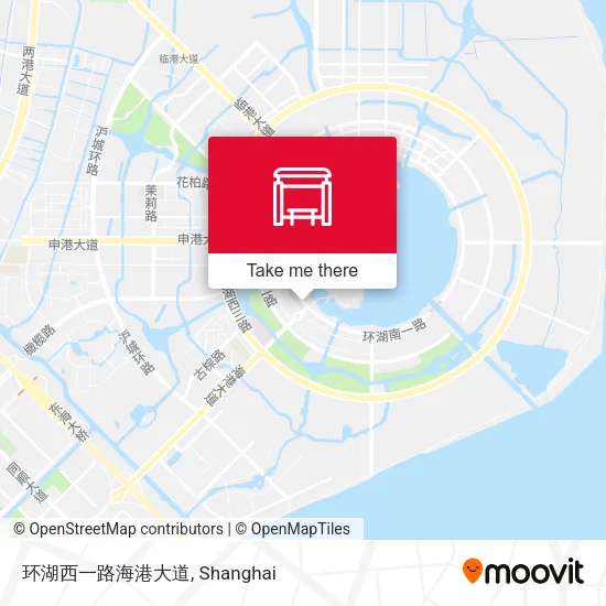 环湖西一路海港大道 map