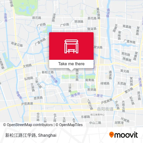 新松江路江学路 map