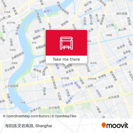 海阳路灵岩南路 map