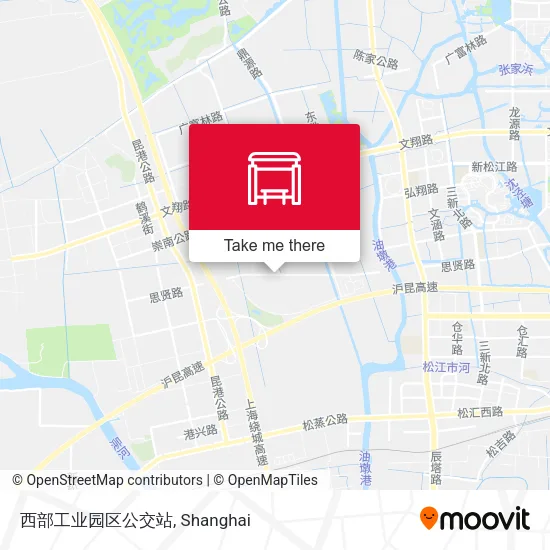 西部工业园区公交站 map