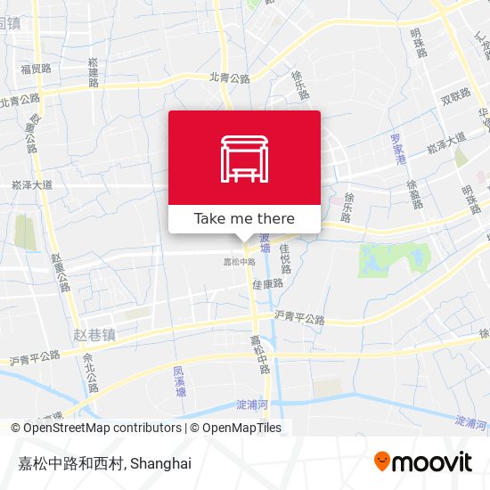 嘉松中路和西村 map