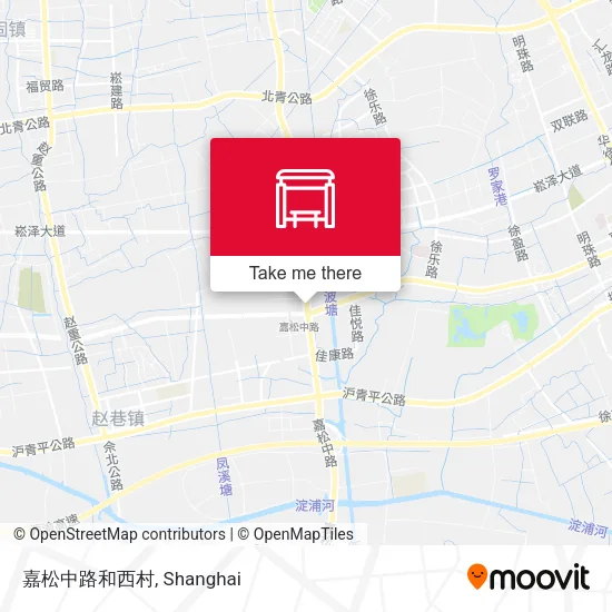 嘉松中路和西村 map