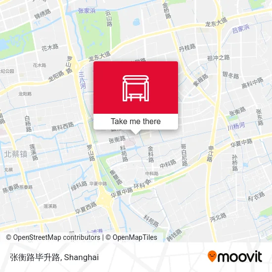 张衡路毕升路 map