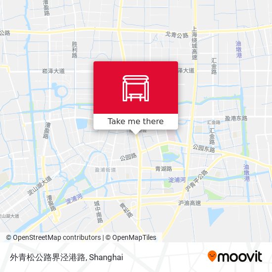 外青松公路界泾港路 map