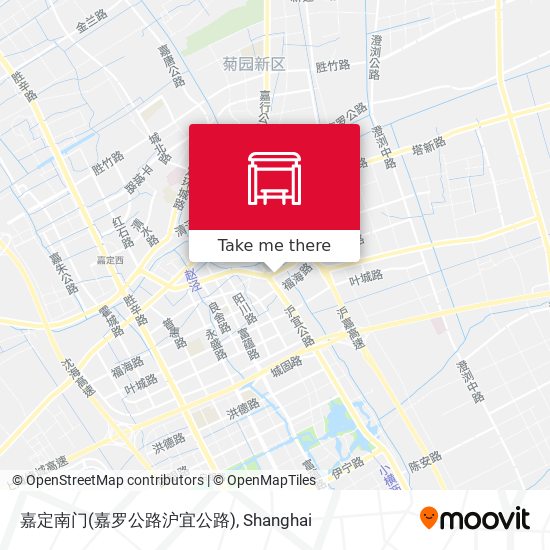 嘉定南门(嘉罗公路沪宜公路) map