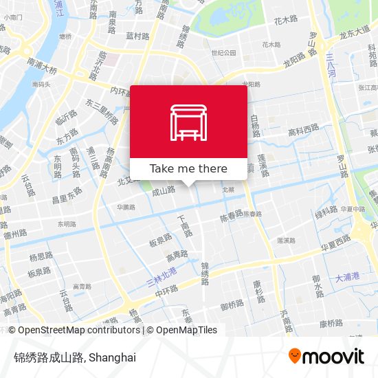 锦绣路成山路 map