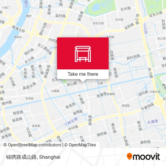 锦绣路成山路 map