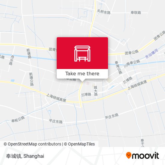 奉城镇 map
