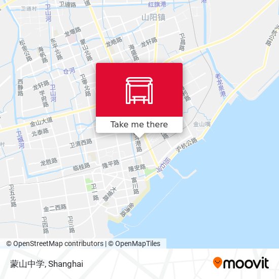 蒙山中学 map