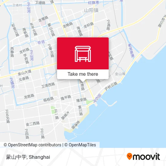 蒙山中学 map
