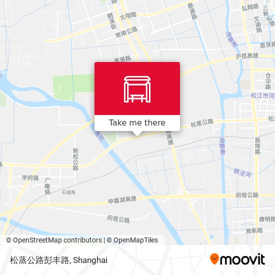 松蒸公路彭丰路 map
