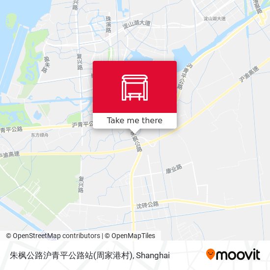 朱枫公路沪青平公路站(周家港村) map
