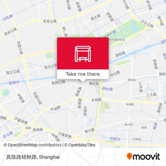 真陈路锦秋路 map