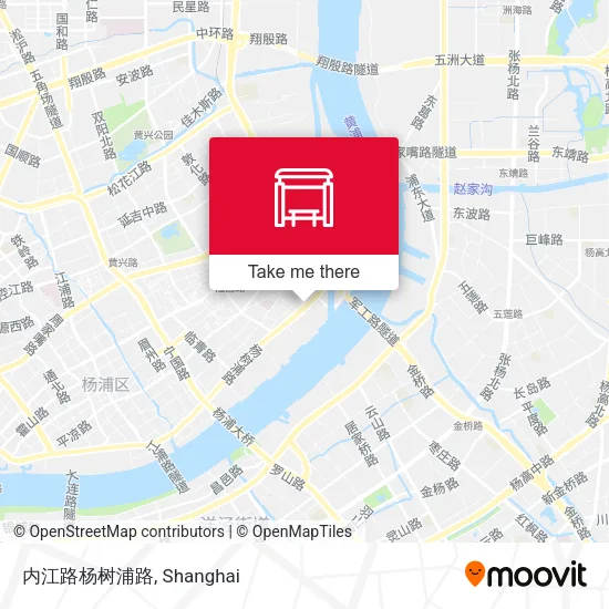 内江路杨树浦路 map
