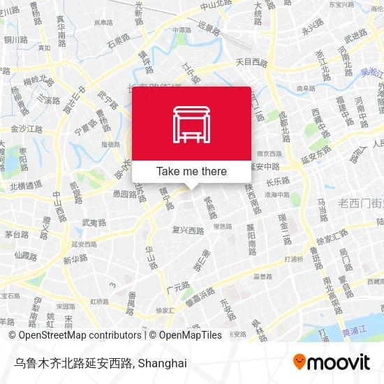 乌鲁木齐北路延安西路 map