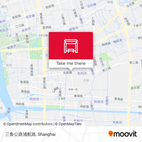 三鲁公路浦航路 map
