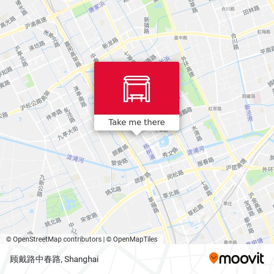 顾戴路中春路 map