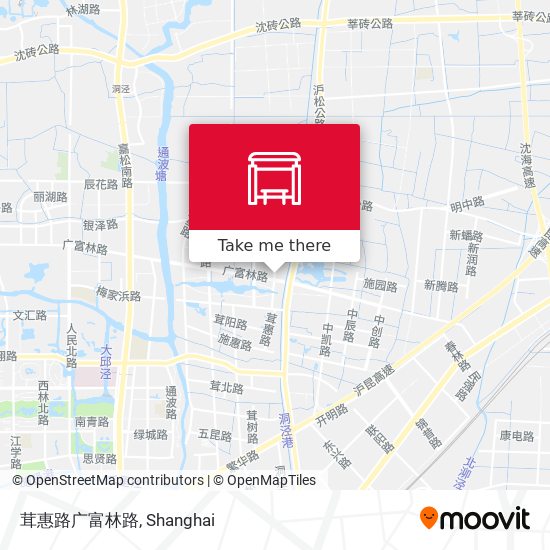 茸惠路广富林路 map