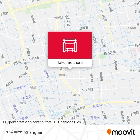 周浦中学 map