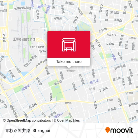 青杉路虹井路 map