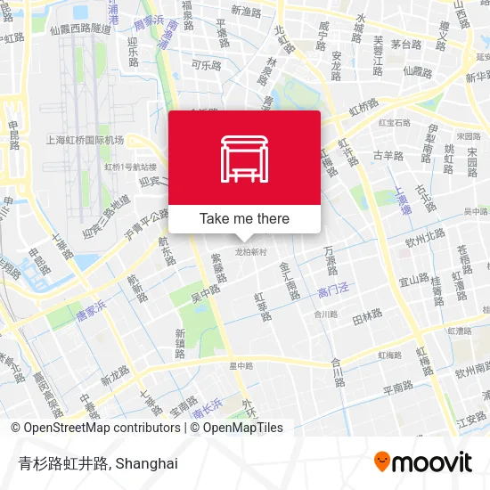 青杉路虹井路 map
