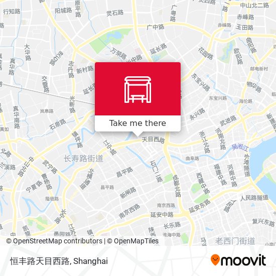 恒丰路天目西路 map