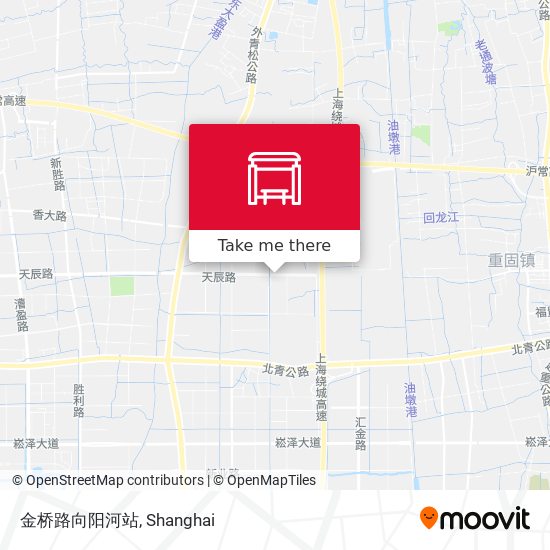 金桥路向阳河站 map