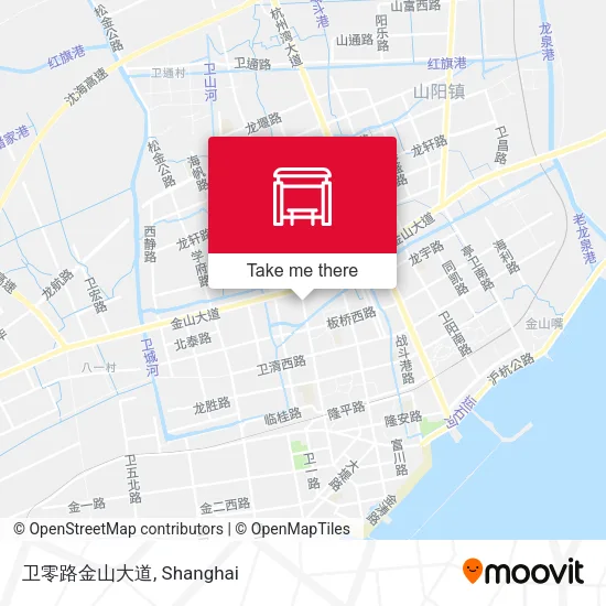 卫零路金山大道 map