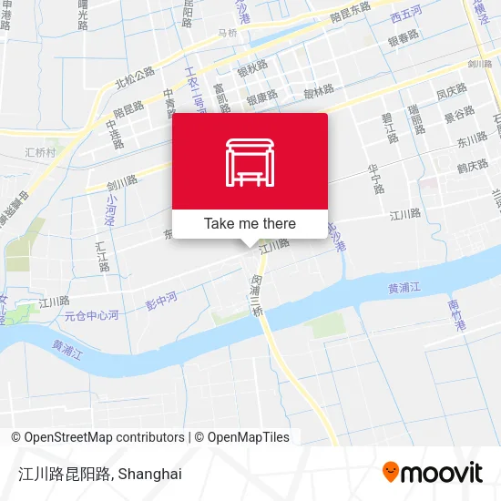 江川路昆阳路 map