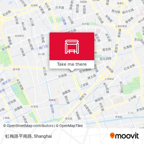虹梅路平南路 map