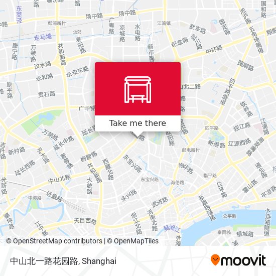 中山北一路花园路 map