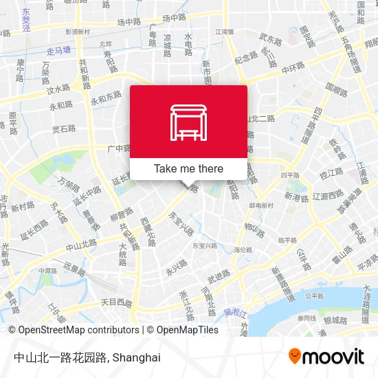 中山北一路花园路 map