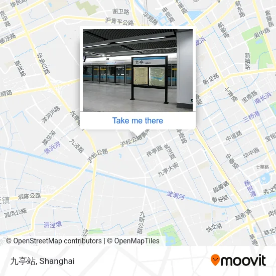 九亭站 map