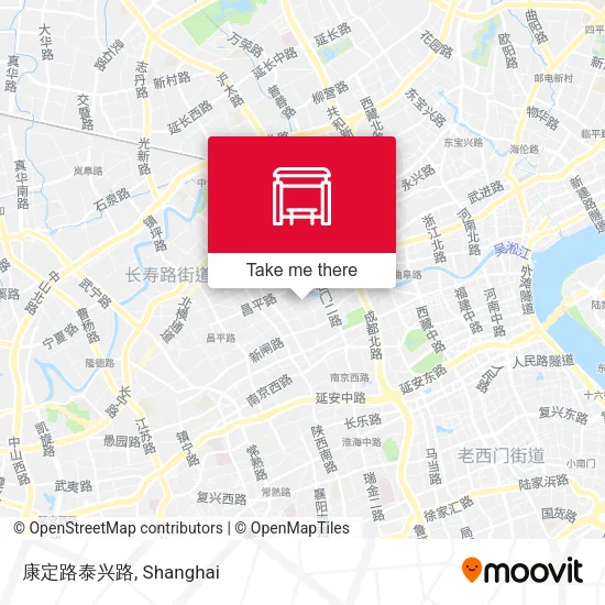 康定路泰兴路 map