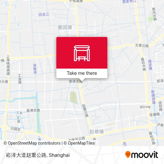 崧泽大道赵重公路 map