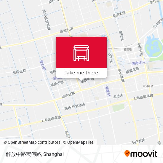 解放中路宏伟路 map