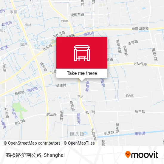 鹤楼路沪南公路 map