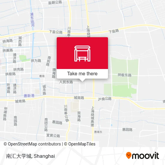 南汇大学城 map