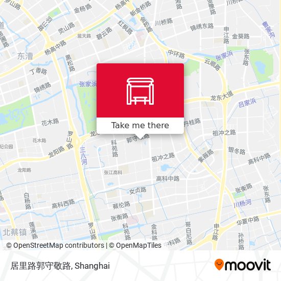 居里路郭守敬路 map