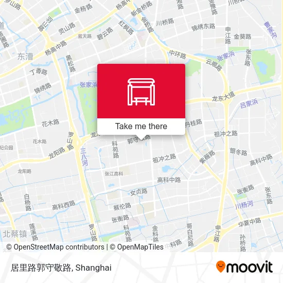 居里路郭守敬路 map