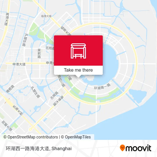 环湖西一路海港大道 map