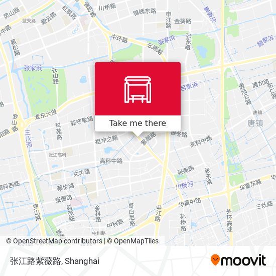 张江路紫薇路 map