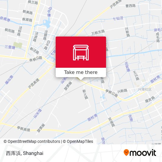 西厍浜 map