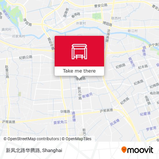 新凤北路华腾路 map